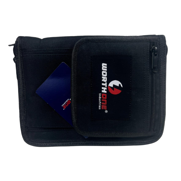 Custom multi-compartment compact display bag
