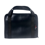 Tactical leather pistol carry bag with zipper handgun storage case